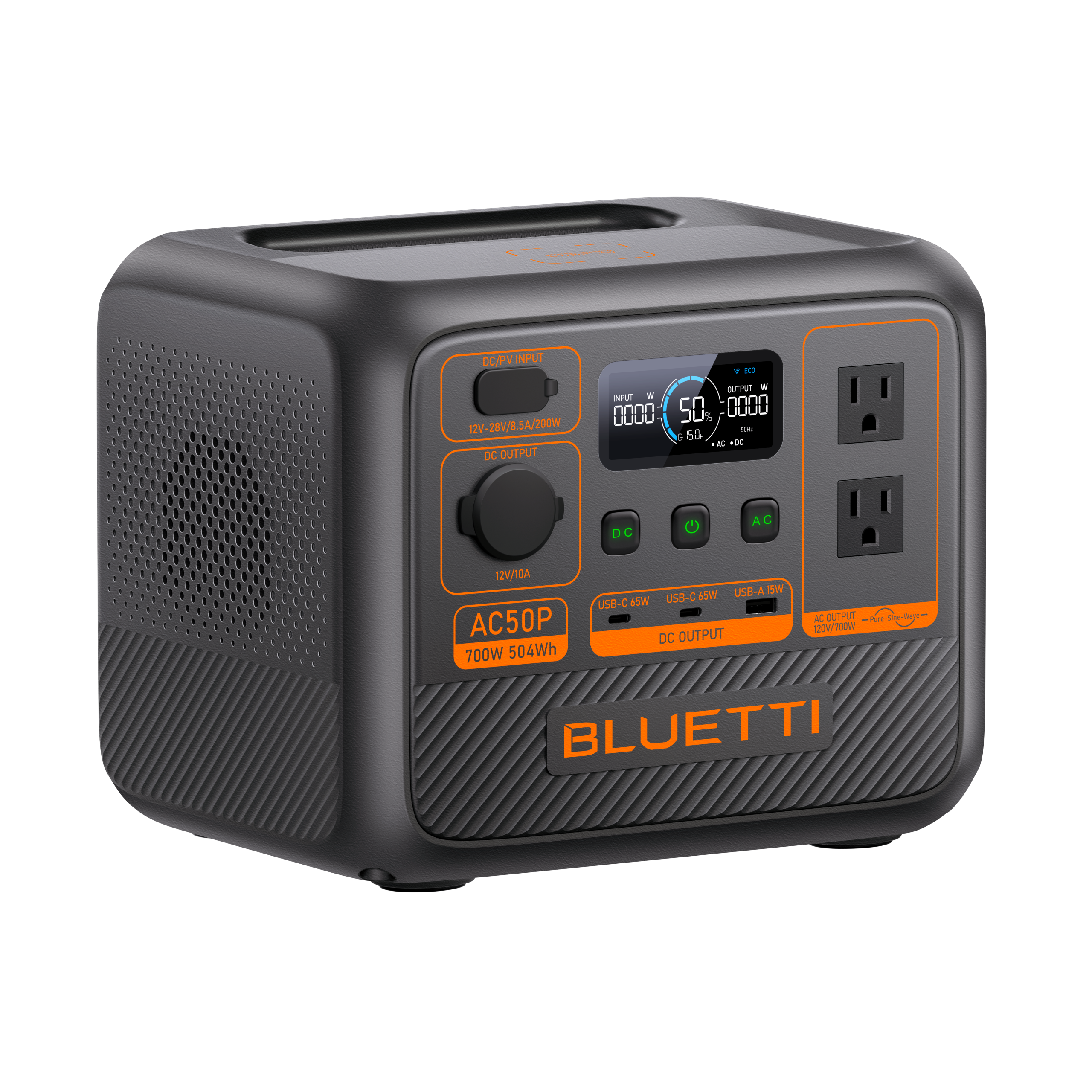 BLUETTI AC50P Portable Power Station — 540Wh|700W Reliable Backup Power Solar Generator for Home & Outdoor - Image 3