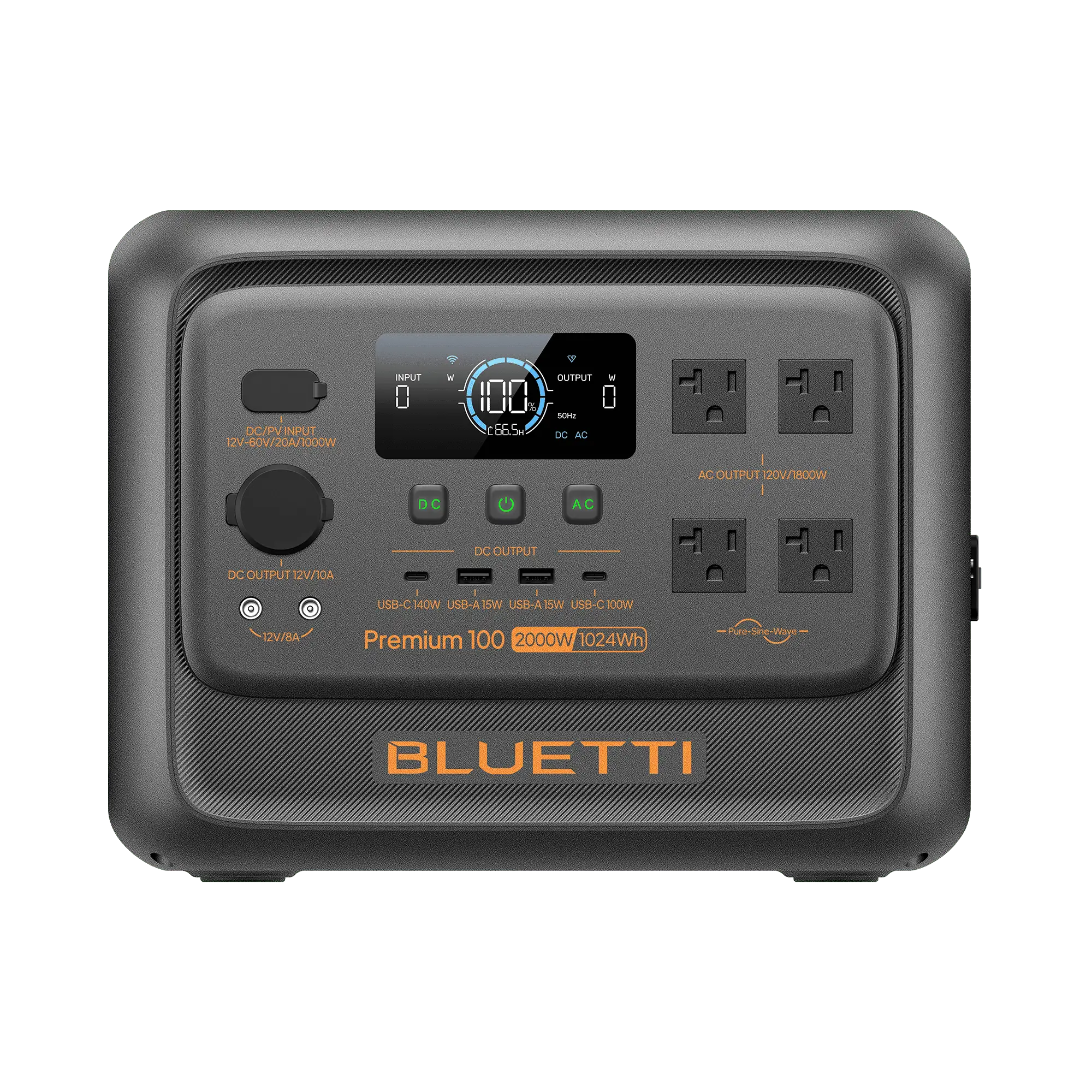 BLUETTI Premium 100 V2 Portable Power Station -1024Wh/2000W Fast Charging Backup Power for Home & Travel - Image 2
